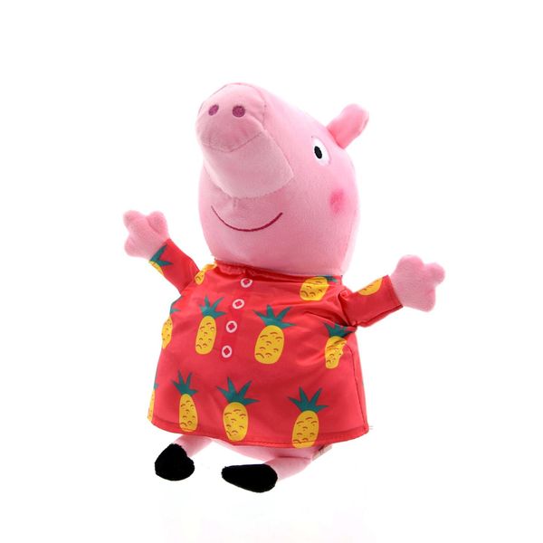 Peppa Wutz Figura Di Peluche (31 Cm) Peluche Animale Di Peluche Maialino Peppa Ananas Vestito-image