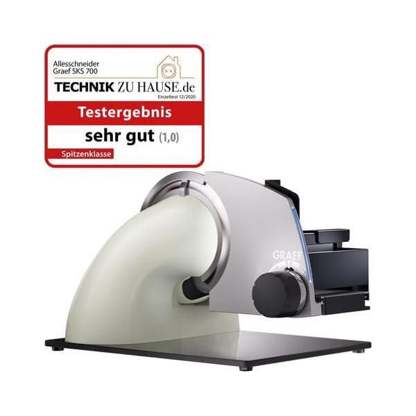 Graef SKS700 Affettatrice Da Cucina Grigia Bianca Con Attacco Minislice-image
