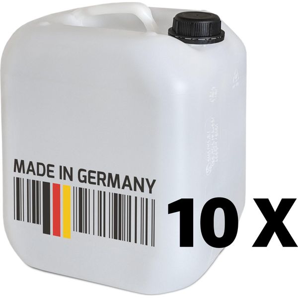 Plasteo® 10 Taniche Per Acqua Potabile Da 10 Litri Taniche In Plastica Taniche Universali Taniche Per Alimenti Senza Bpa Per Interni E Per Esterni-image