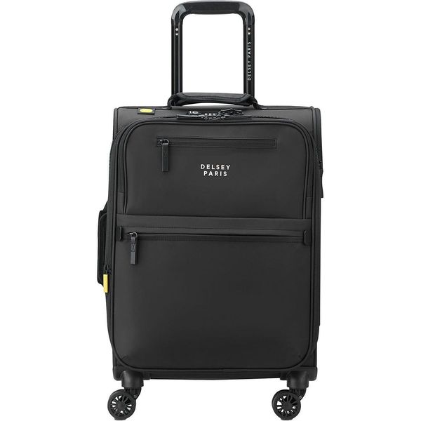 Delsey Paris Carrello Maubert 2.0 4 Double Rolls Expandable Cabin Trolley Wp 55 Black Nero-image
