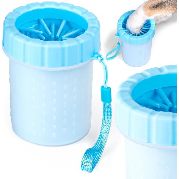 Pulitore Per Cani Di Piccola Taglia Ragi Doccia Per Zampe Lavapiedi Cura Del Cane Spazzola In Silicone Pulizia Fango Sporco Accessori Portatili Per Cani-image