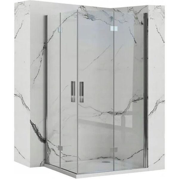 Cabina Doccia Rea Molier Chrome Double 80X80-image