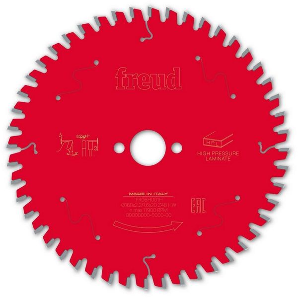 Bosch Robert Pro FRE00771 - Lama Per Sega Circolare Portatile Con O Senza Filo, FREUD-Ø160, 2,2/1,6, AL20, Z48, Tp, 0°, F03FS09865-FR06H001H-image
