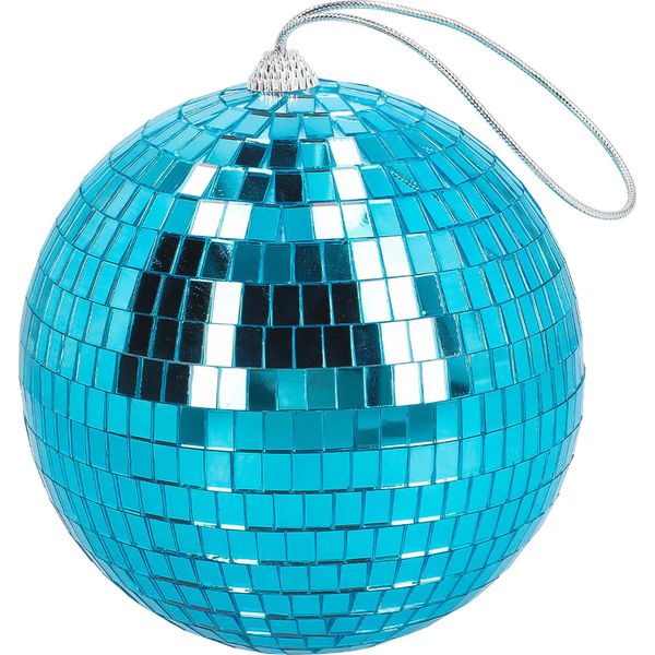 Palla Da Discoteca Azzurra Decorazione Per Feste In Discoteca Ø 15 Cm-image