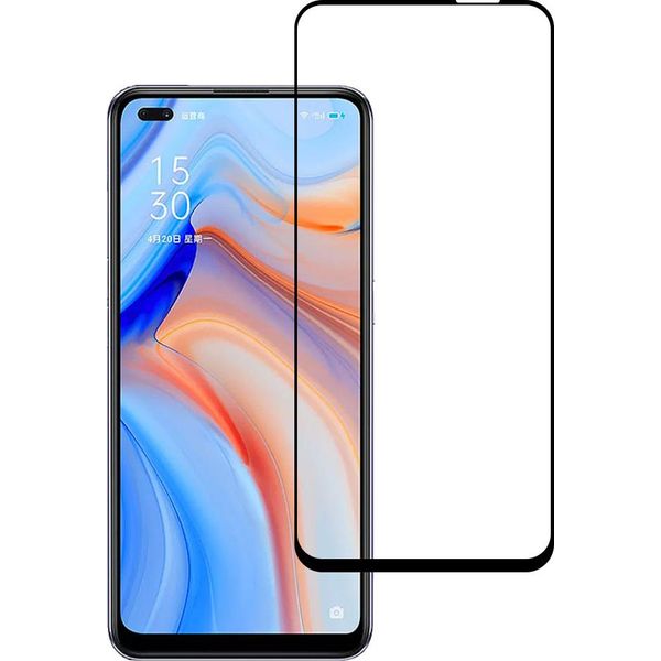 Smartphonica Pellicola Protettiva Adatta Per Oppo Reno 4 5G - Vetro Temperato A Copertura Totale - Vetro Temperato Adatto Per Oppo Reno 4 5G-image
