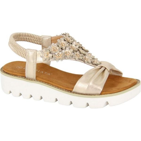 Cipriata - Damen Sandalen "Salvia"" DF2418 (42 Eu) (Gold)"-image
