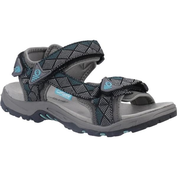 Cotswold - Sandali Donna "Foxcote"" FS10677 (36 Eu) (Grigio/Turchese)"-image