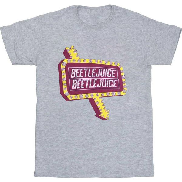Beetlejuice - Maglietta "Beetlesign"" Per Bambini/Donne Unisex RO11090 (Xl) (Grau)"-image