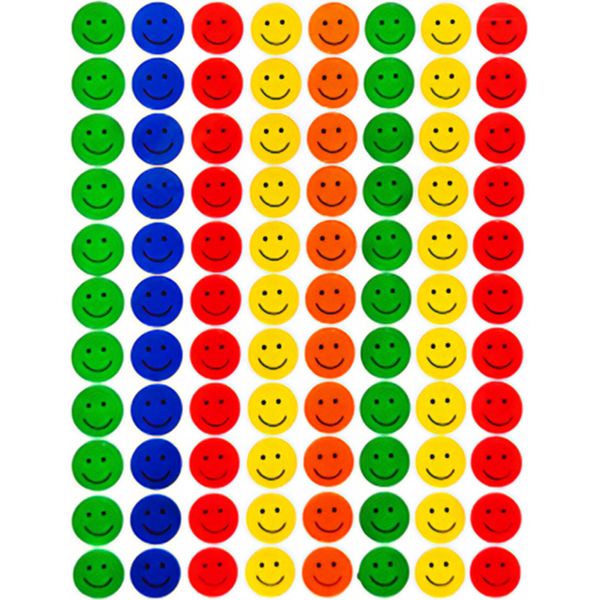 Amscan - Emoji - Foglia Con Adesivi Confezione Da 4 SG33936 (Taglia Unica) (Colorato)-image