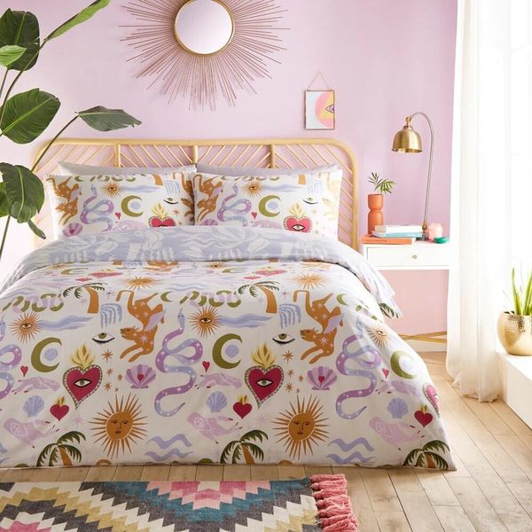 Furn - Abstract - Set Di Biancheria Da Letto "Alchemy"" RV3242 (Letto Matrimoniale) (Multicolore)"-image