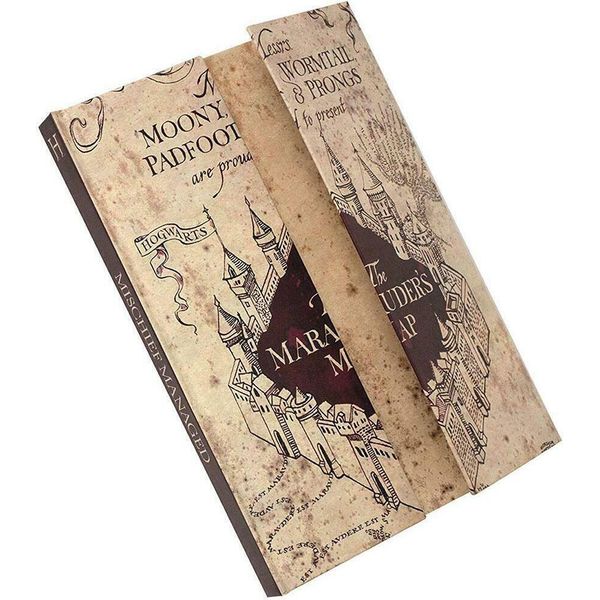 Harry Potter - Taccuino, "Mappa Dei Marauders"", A5 BS2900 (Taglia Unica) (Marrone)"-image