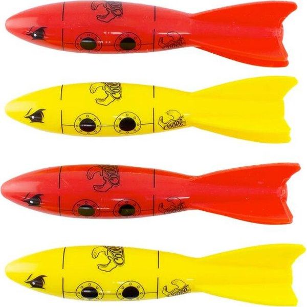 Cooee Dive Subs, Giocattolo Acquatico Per Piscine, 19,5 Cm, 6+, 4 Pezzi-image