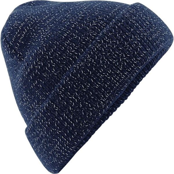 Beechfield Unisex Beanie Hat Riflettente PC3346 (Taglia Unica) (Blu Scuro)-image