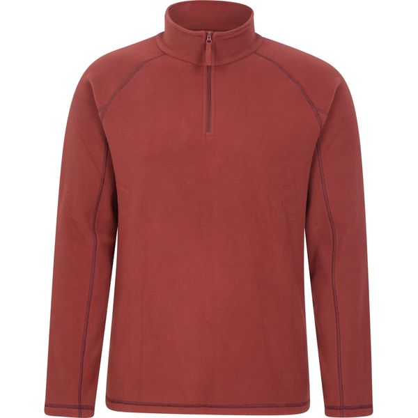 Mountain Warehouse - Top In Pile "Ashbourne Ii"" Con Mezza Zip Da Uomo MW1539 (L) (Borgogna)"-image