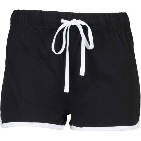Skinni Minni Pantaloncini Retrò Per Bambini PC3564 (7-8 Anni (128)) (Nero/Bianco)-image