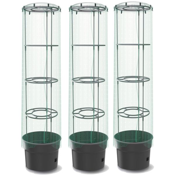 3X Pianta Di Pomodoro Con Coperchio E Foglio Di Alluminio Vaso Per Piante 18 L, Coltivatore Di Pomodori, Vaso Per Pomodori, Fioriera, Verdure, Lavaggio Pomodoripianta Di Pomodoro Con Coperchio E Foglio Di Alluminio, Vaso Per Piante 18 L Coltivatore Di Pomodori, Vaso Per Pomodori, Fioriera, Verdure, Lavaggio Pomodori-image