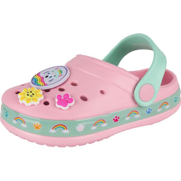 Paw Patrol - Zoccoli Per Bambine, Distintivo NS8475 (25 Eu) (Rosa/Verde)-image
