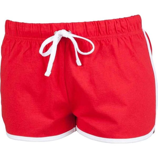 Skinni Minni Pantaloncini Retrò Per Bambini PC3564 (11-12 Anni (152)) (Rosso/Bianco)-image