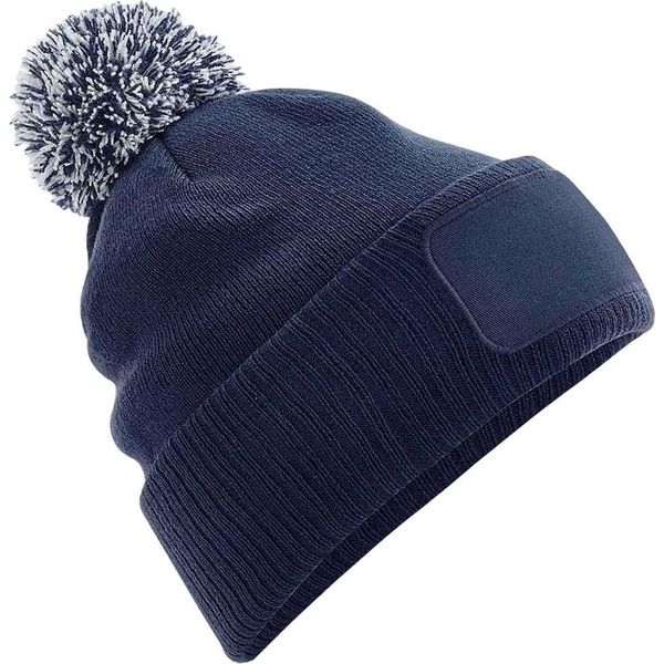 Beechfield - Berretto "Snowstar"" PC5099 (Taglia Unica) (Blu Scuro/Grigio Chiaro)"-image