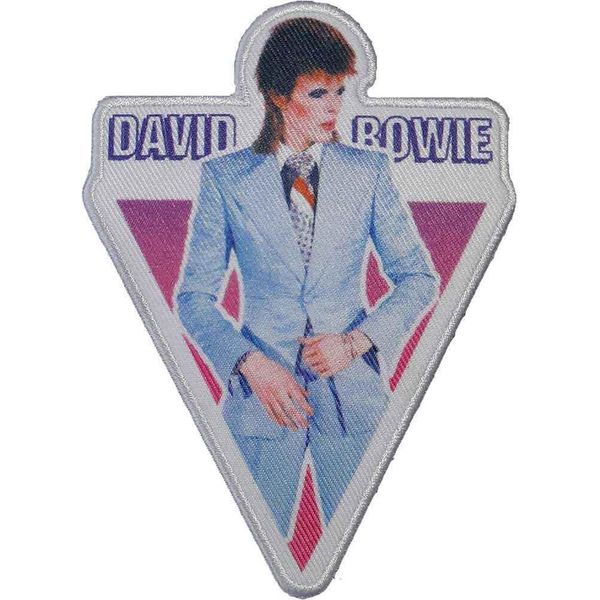 David Bowie - Stampato - Patch "Blue Suit"" - Poliestere RO11316 (Taglia Unica) (Blu/Rosso/Bianco)"-image