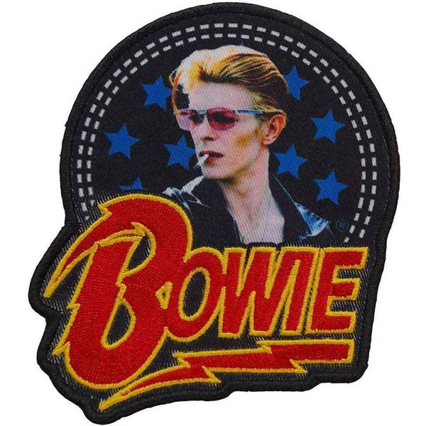 David Bowie - Giacca Smoking - Patch, Tessuto Logo RO11323 (Taglia Unica) (Multicolore)-image