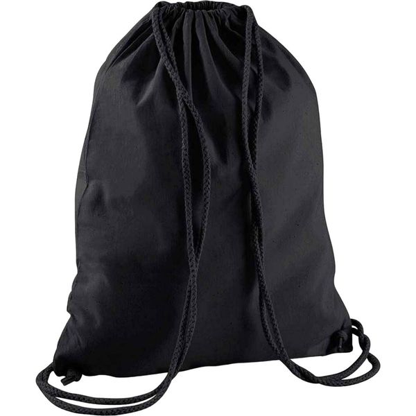 Westford Mill - Borsa Da Ginnastica, Cotone RW9129 (Taglia Unica) (Nero/Nero)-image