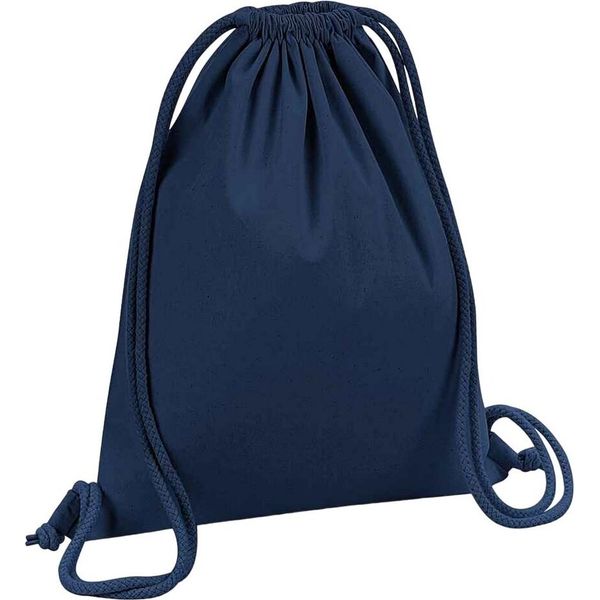 Westford Mill - Borsa Da Ginnastica, Cotone RW7786 (Taglia Unica) (Blu Scuro)-image