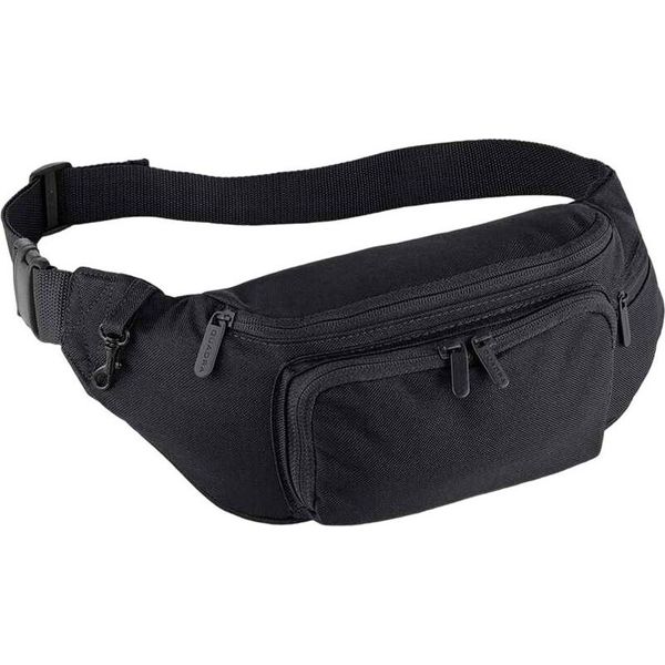 Quadra - Borsa Da Cintura, Tinta Unita RW9294 (Taglia Unica) (Nero)-image