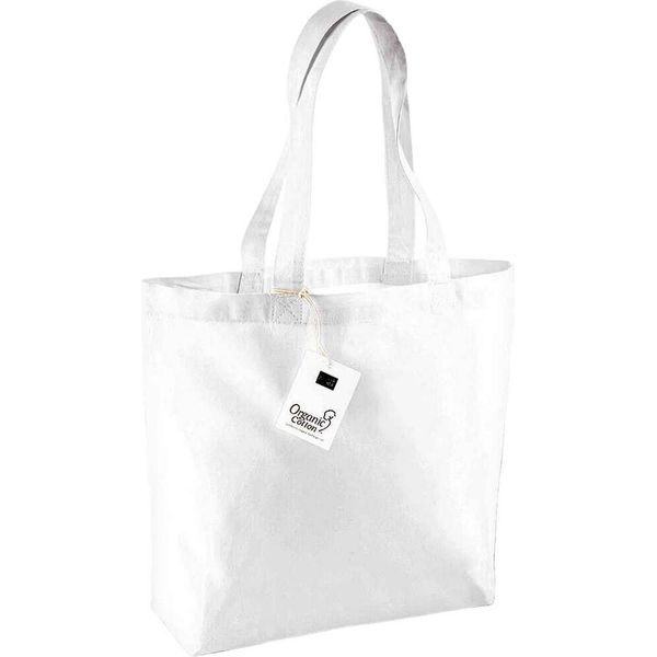 Westford Mill - Borsa Per La Spesa, Cotonelogico RW9143 (Taglia Unica) (Bianco)-image
