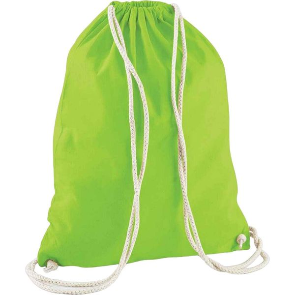 Westford Mill - Borsa Da Ginnastica, Cotone RW9129 (Taglia Unica) (Lime)-image