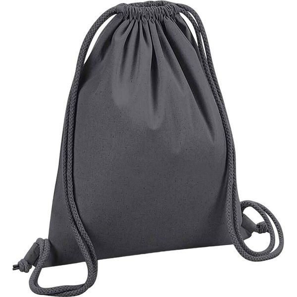 Westford Mill - Borsa Da Ginnastica, Cotone RW7786 (Taglia Unica) (Grigio Grafite)-image