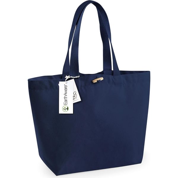 Westford Mill - Borsa "Earthaware"", Cotone Organico RW8152 (Taglia Unica) (Blu Scuro)"-image