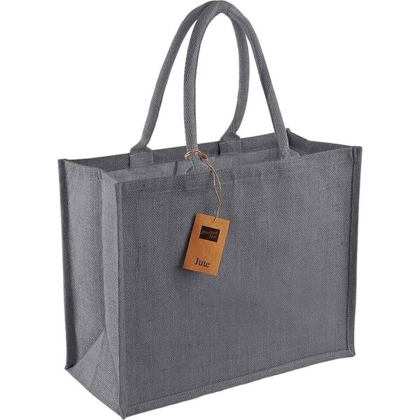 Westford Mill - Borsa Della Spesa "Classic"", Iuta RW9412 (Taglia Unica) (Grigio Grafite)"-image