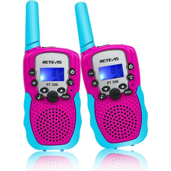 Retevis RT388 Walkie Talkie Per Bambini, Regali Per Bambini Dai 4 Ai 12 Anni, Vox, 10 Suonerie, Dcs/Ctcss, Giocattolo Con Borse Per Il Campeggio-image