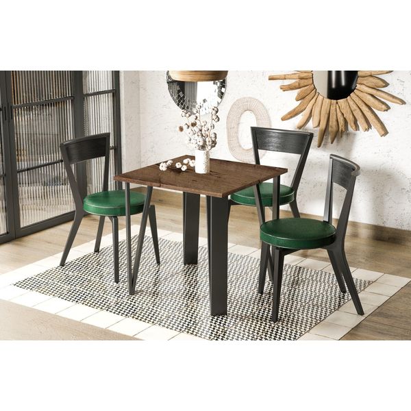 Tavolo Da Pranzo Allungabile Endo-MöBel Adeo 80Cm - 170Cm Con Struttura In Metallo (Rovere Monastero)-image