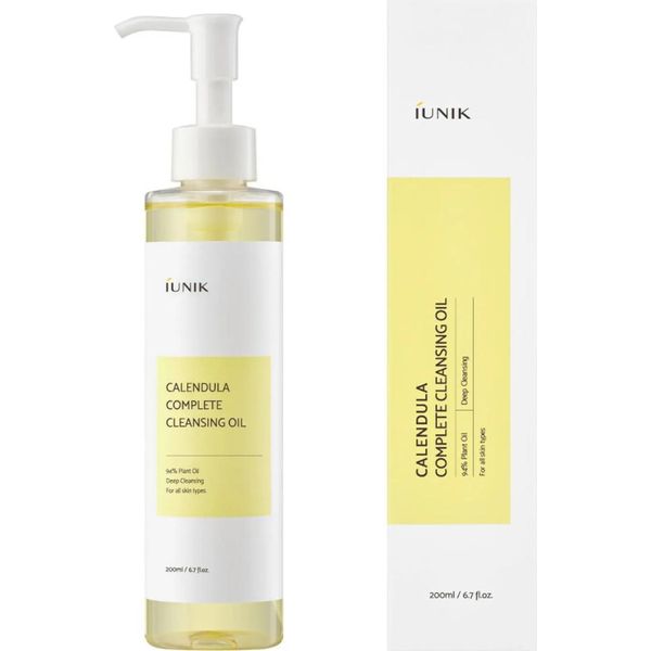 Iunik - Olio Detergente Completo Alla Calendula - Olio Esfoliante Con Estratto Di Calendula - 200 Ml-image