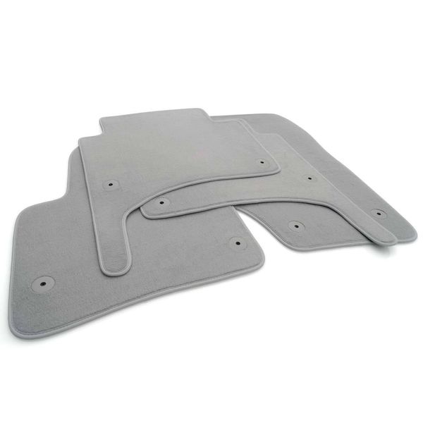 Tappetini Per Porsche Cayenne 957 (2002-2010) Tappetini In Moquette Velours In Qualità Originale Tappetini Auto Grigio 4 Pezzi-image