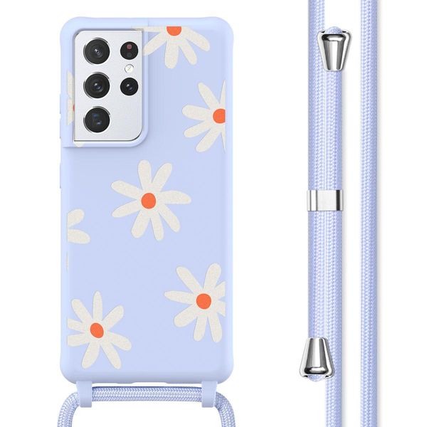 Custodia Samsung Galaxy S21 Ultra - Silicone - Imoshion Custodia Morbida/Manicotto Con Cinturino/Copertura Posteriore - Colorata-image