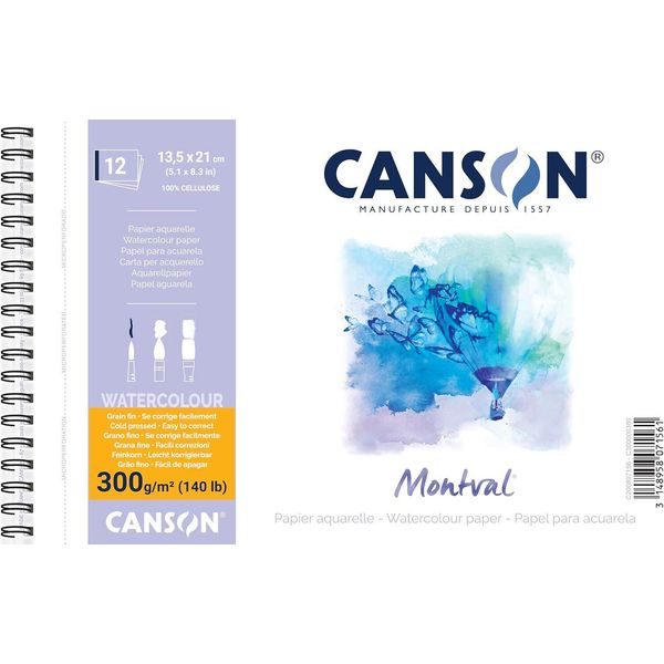 Canson C200807156 Canson Tampone Per Acquerello "Montval"", 135 X 210 Mm, 300 G/M²"-image