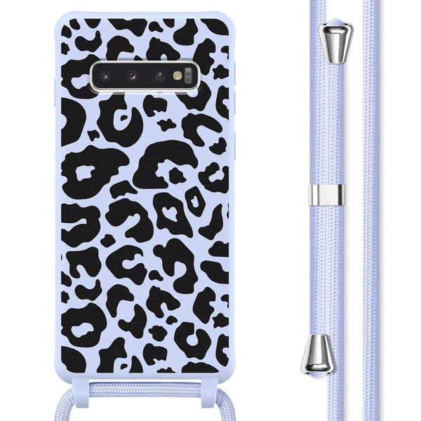 Custodia Per Samsung Galaxy S10 - Silicone - Imoshion Custodia/Cover Morbida Con Cinturino/Copertina Posteriore - Colorata-image