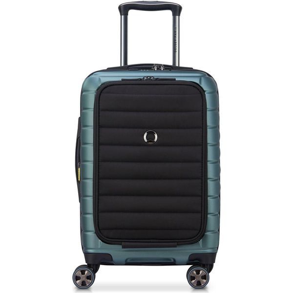 Delsey Paris Carrello Con Scomparto Per Laptop Shadow 5.0 Expandable 4DR Business Cabin Trolley 55 Vert Petrolio-image