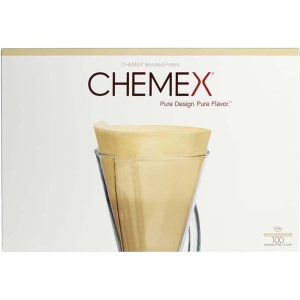 Chemex Filtri Di Carta Per Caffè Formato 3 / Filtri Caffè / 100 Pezzi-image