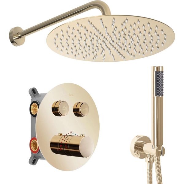 Set Doccia Da Incasso Rea Lungo Gold Box-image