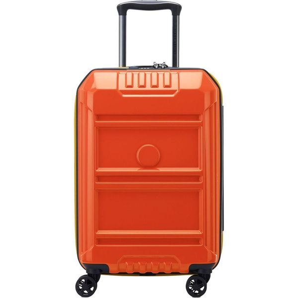 Delsey Paris Carrello Rempart Expandable 4 Double Rolls Cabin Trolley 55 Orange Arancione-image