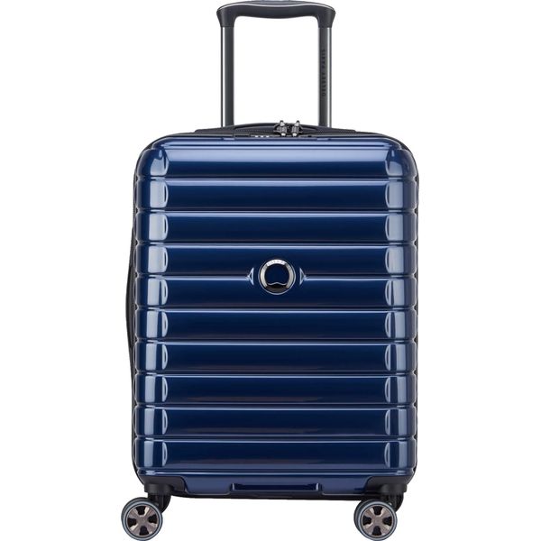 Delsey Paris Carrello Shadow 5.0 4DR Cabin Trolley Slim Line 55 Marine Blue Blu Scuro-image