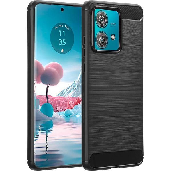 Motorola Edge 40 Neo Sleeve - Silicone - Custodia/Copertura Morbida Imoshion - Nero-image