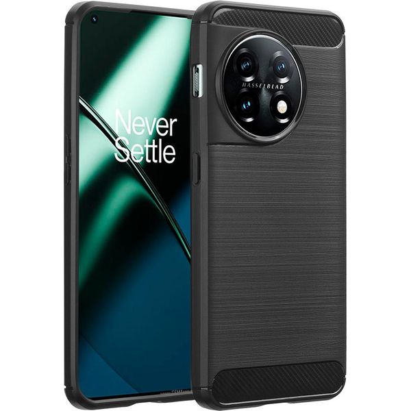 Custodia Oneplus 11 - Silicone - Custodia/Copertura Morbida Imoshion - Nero-image