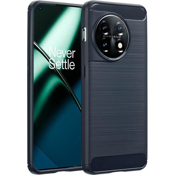 Cover Oneplus 11 - Silicone - Custodia/Copertura Morbida Imoshion - Blu Scuro-image