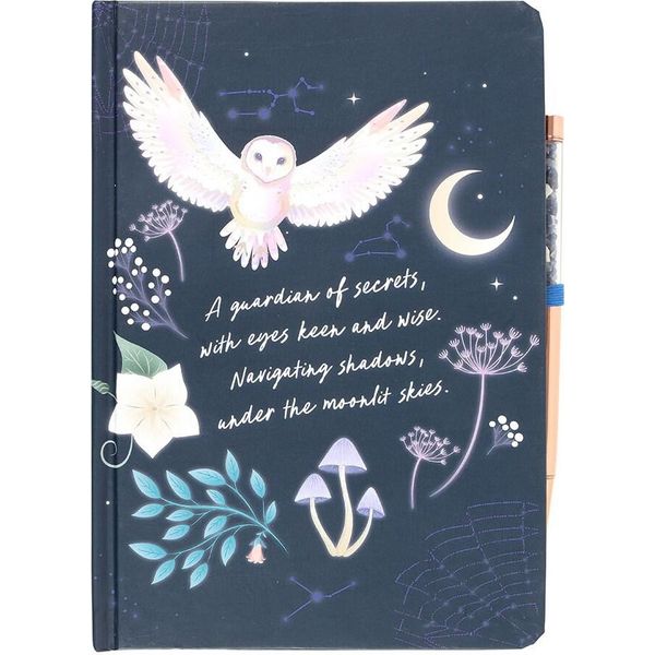 Something Different - Diario E Penna "Night Owl"", Sodalite SD6474 (Taglia Unica) (Blu Navy/Oro)"-image