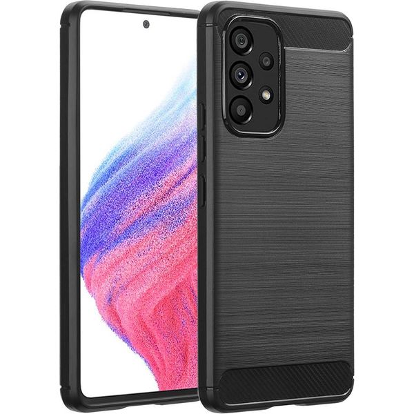 Samsung Galaxy A53 Cover - Silicone - Imoshion Custodia Morbida/Copertura Posteriore - Nero-image